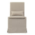 SANDSPUR BEACH DINING CHAIR W/ CASTERS- BRUSHED LINEN - Padma's Plantation