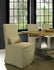 SANDSPUR BEACH DINING CHAIR W/ CASTERS- BRUSHED LINEN - Padma's Plantation