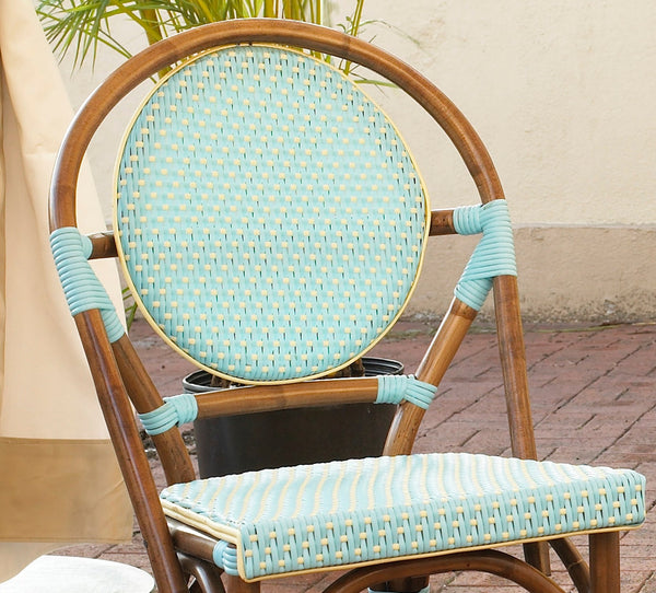 SET OF 2 - Paris Bistro Chair - Blue - Padma's Plantation