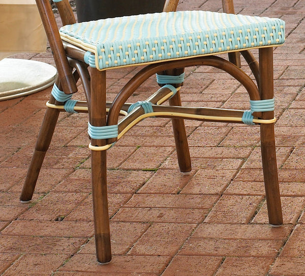 SET OF 2 - Paris Bistro Chair - Blue - Padma's Plantation