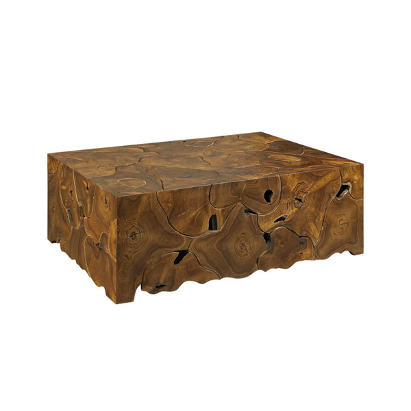TEAK ROOT RECTANGULAR COFFEE TABLE - Padma's Plantation