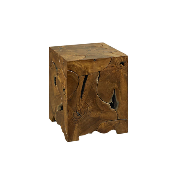 TEAK ROOT TALL END TABLE - TALL - Padma's Plantation