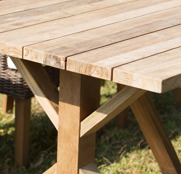 Xena Reclaimed Teak Dining Table - 79