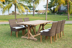 Xena Reclaimed Teak Dining Table - 79" - Padma's Plantation