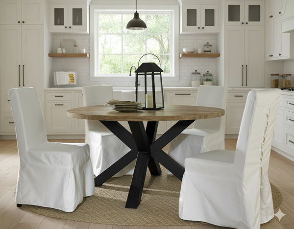 GIULIA RECLAIMED TEAK DINING TABLE – 48” or 60