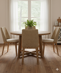 Set 2 - Paxon Woven Dining Chair -Cloud