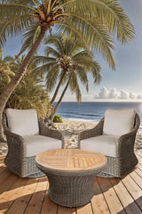 CAPRI OUTDOOR SWIVEL CHAIR - SAND - Padma's Plantation