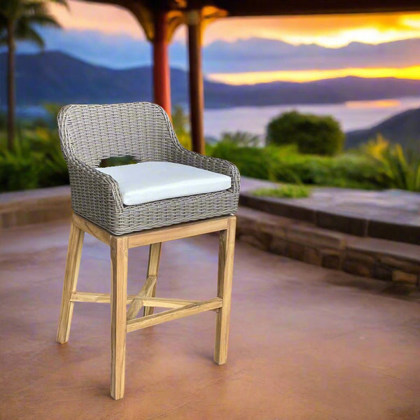 DUNES OUTDOOR SWIVEL BARSTOOL - Padma's Plantation