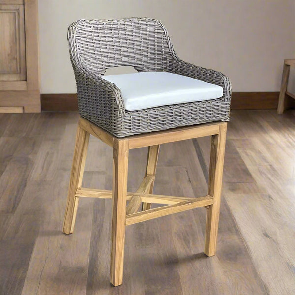 DUNES OUTDOOR SWIVEL BARSTOOL - Padma's Plantation