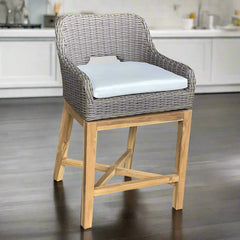 DUNES OUTDOOR SWIVEL COUNTER STOOL - Padma's Plantation