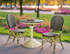 FRENCH BISTRO DINING TABLE - BLACK/BEIGE - Padma's Plantation