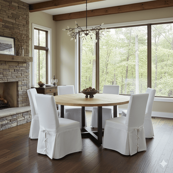 GIORGIA RECLAIMED TEAK ROUND DINING TABLE - Padma's Plantation