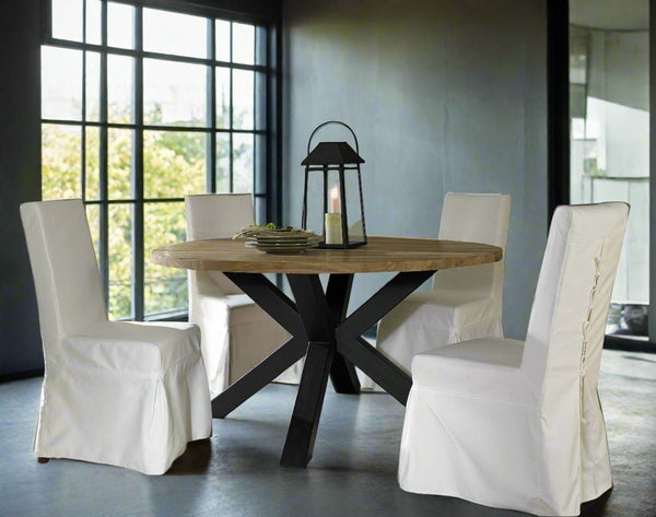 GIULIA RECLAIMED TEAK DINING TABLE – 48” or 60