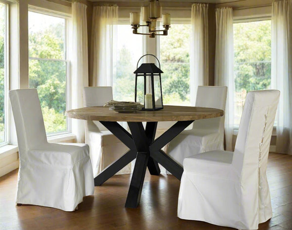 GIULIA RECLAIMED TEAK DINING TABLE – 48” or 60