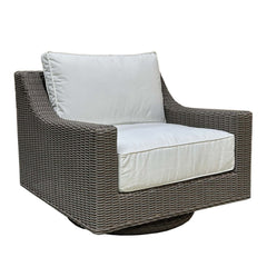 OUTDOOR NAUTILUS SWIVEL ROCKER ( 2 FABRIC CHOICES) - Padma's Plantation