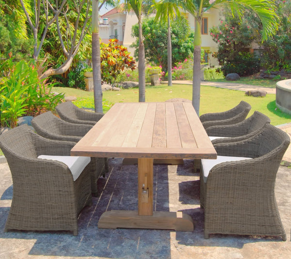 OUTDOOR PORTO FINO DINING TABLE - Padma's Plantation