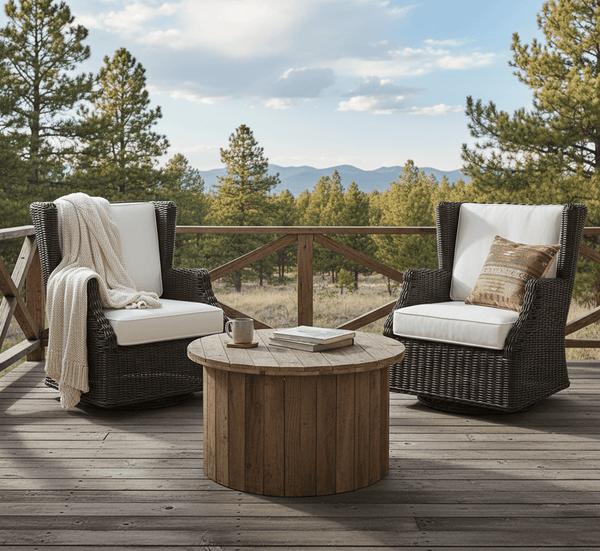 OUTDOOR TERRACE LOUNGE CHAIR - SAND - Padma's Plantation