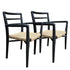 OUTDOOR VERANDA ARM DINING CHAIR - BLACK - SET OF 2 - Padma's Plantation