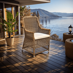 Outdoor Viceroy Arm Dining Chair - Padma's Plantation