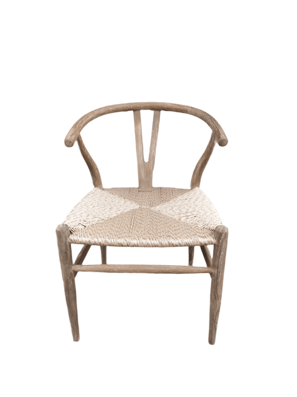 OUTDOOR WISHBONE NATURAL CHAIR - OLD PATINA - Padma's Plantation