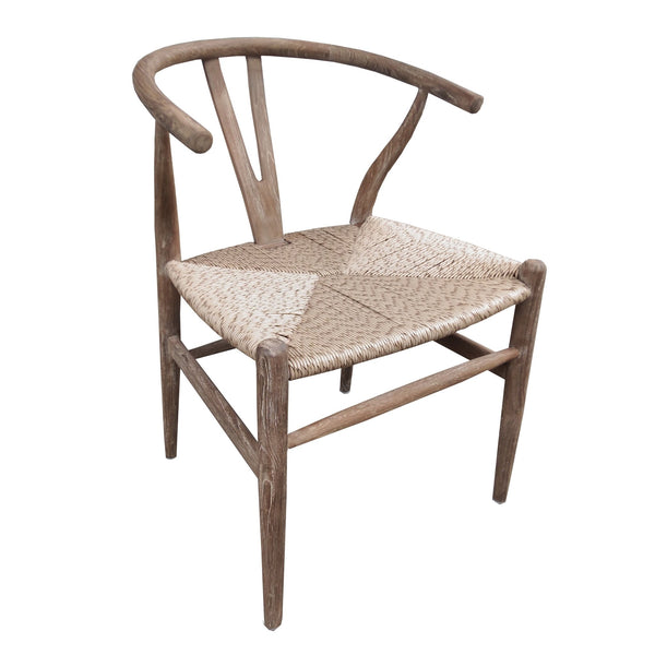 OUTDOOR WISHBONE NATURAL CHAIR - OLD PATINA - Padma's Plantation