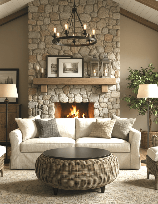 Paradise Ottoman - kubu - with Wood Top - Padma's Plantation