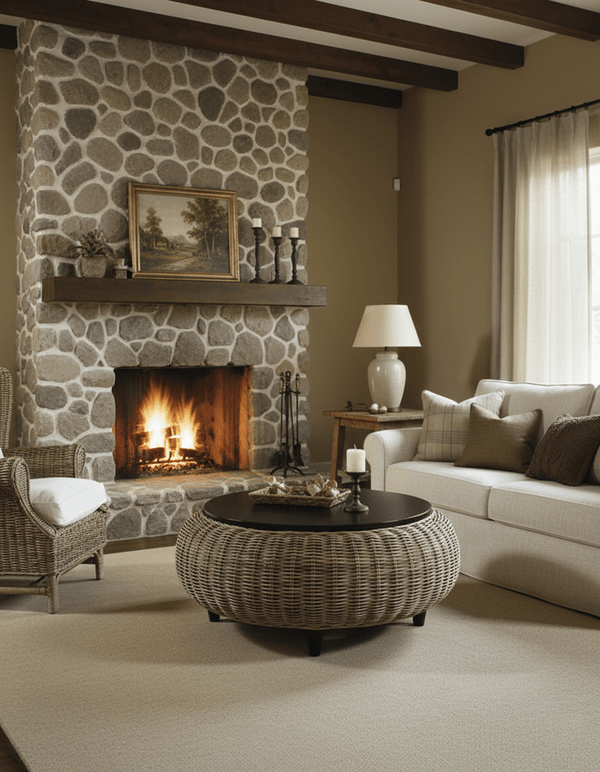 Paradise Ottoman - kubu - with Wood Top - Padma's Plantation