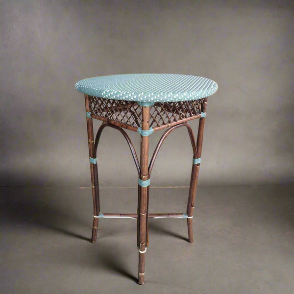 Paris Bistro Bar Table - Blue - Padma's Plantation