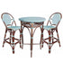Paris Bistro Bar Table - Blue - Padma's Plantation