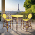 Paris Bistro Bar Table - Yellow - Padma's Plantation