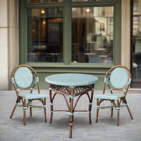 Paris Bistro Dining Table - Blue - Padma's Plantation