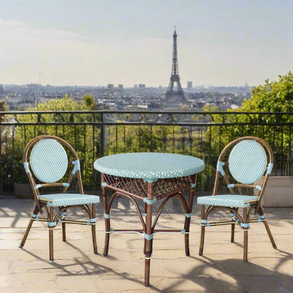 Paris Bistro Dining Table - Blue - Padma's Plantation