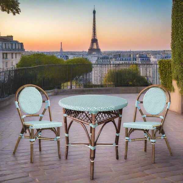 Paris Bistro Dining Table - Blue - Padma's Plantation
