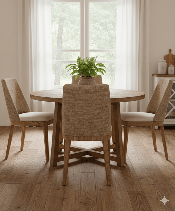 Set 2 - Paxon Woven Dining Chair - Cloud - Padma's Plantation