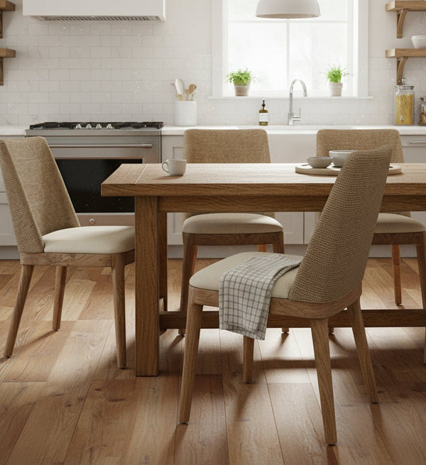 Set 2 - Paxon Woven Dining Chair - Cloud - Padma's Plantation