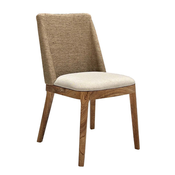 Set 2 - Paxon Woven Dining Chair - Cloud - Padma's Plantation