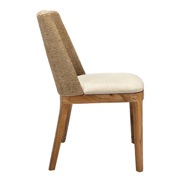 Set 2 - Paxon Woven Dining Chair - Cloud - Padma's Plantation