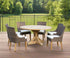 SET OF 2 - Outdoor Alfresco Dining Chair - Crocodile Rattan - Padma's Plantation
