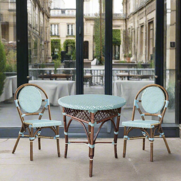 SET OF 2 - Paris Bistro Chair - Blue - Padma's Plantation
