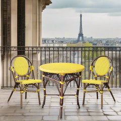 SET OF 2 - Paris Bistro Chair - Yellow - Padma's Plantation