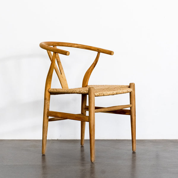 WISHBONE NATURAL CHAIR - OLD PATINA - Padma's Plantation