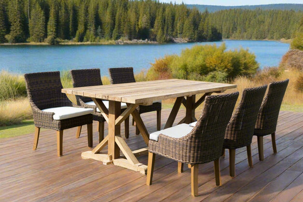 Xena Reclaimed Teak Dining Table - 79