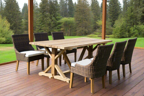 Xena Reclaimed Teak Dining Table - 79