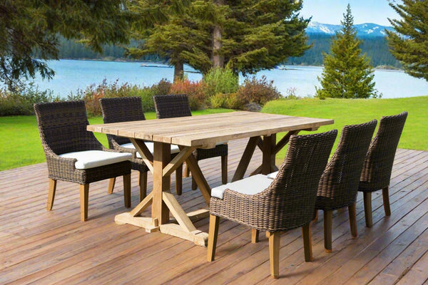 Xena Reclaimed Teak Dining Table - 79