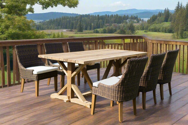Xena Reclaimed Teak Dining Table - 79