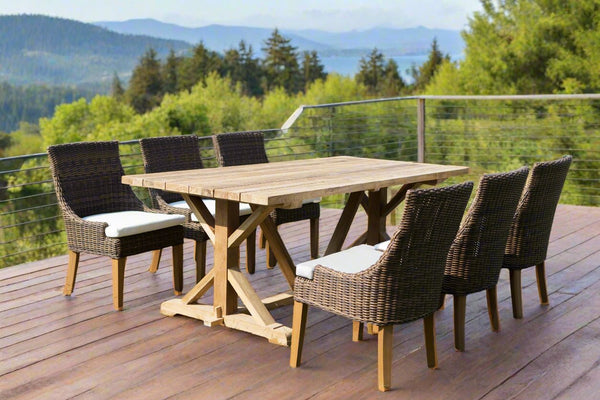 Xena Reclaimed Teak Dining Table - 79