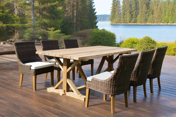 Xena Reclaimed Teak Dining Table - 79