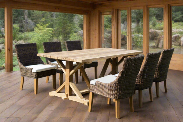 Xena Reclaimed Teak Dining Table - 79