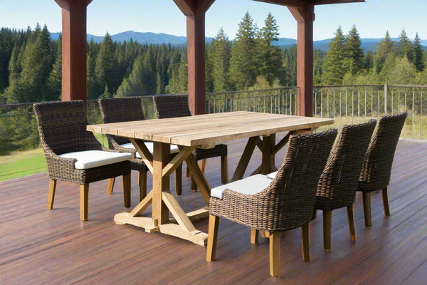 Xena Reclaimed Teak Dining Table - 79