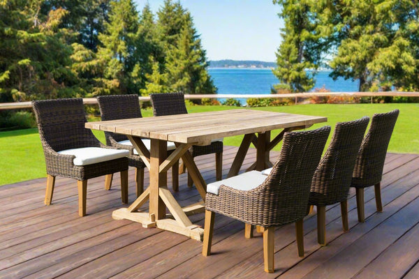 Xena Reclaimed Teak Dining Table - 79